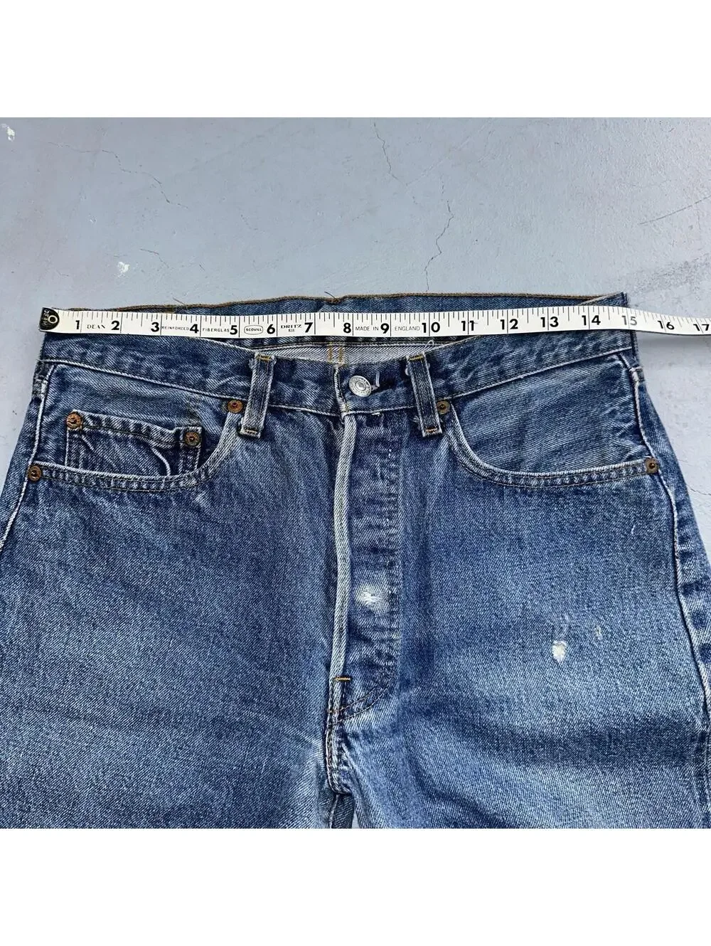 Levis 501 Vintage 80s Redline Selvedge USA XX Jeans Med Wash 32x32 Act 30x29
